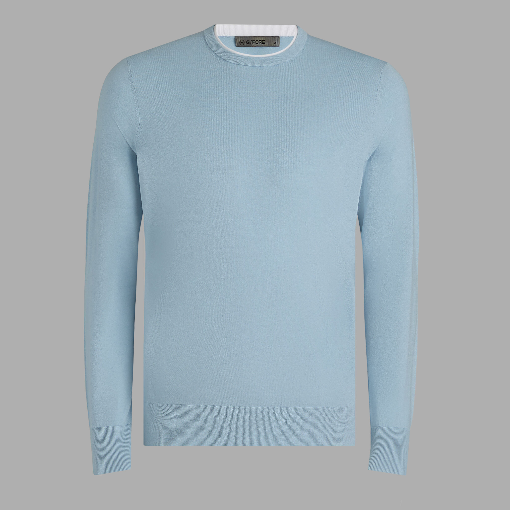 MERINO WOOL BLEND CREWNECK SWEATER