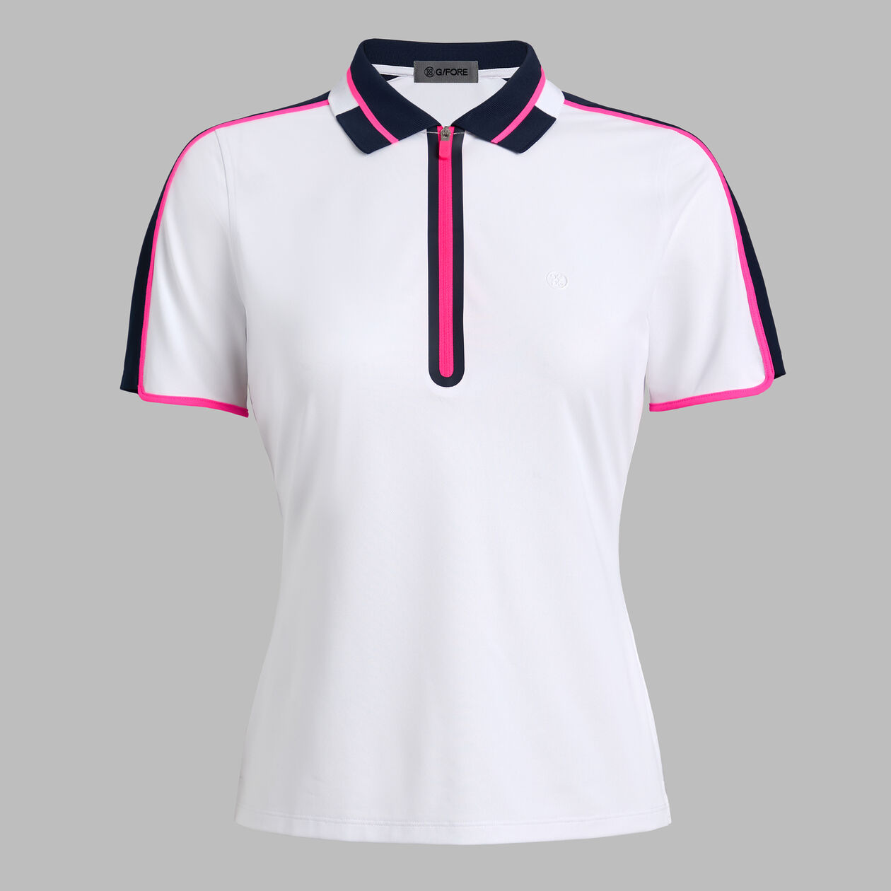 CONTRAST PANEL TECH PIQUÉ POLO