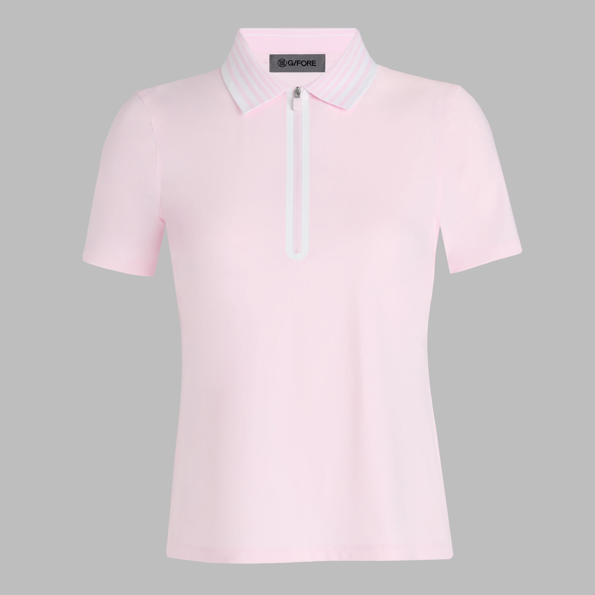 SILKY TECH NYLON QUARTER ZIP POLO