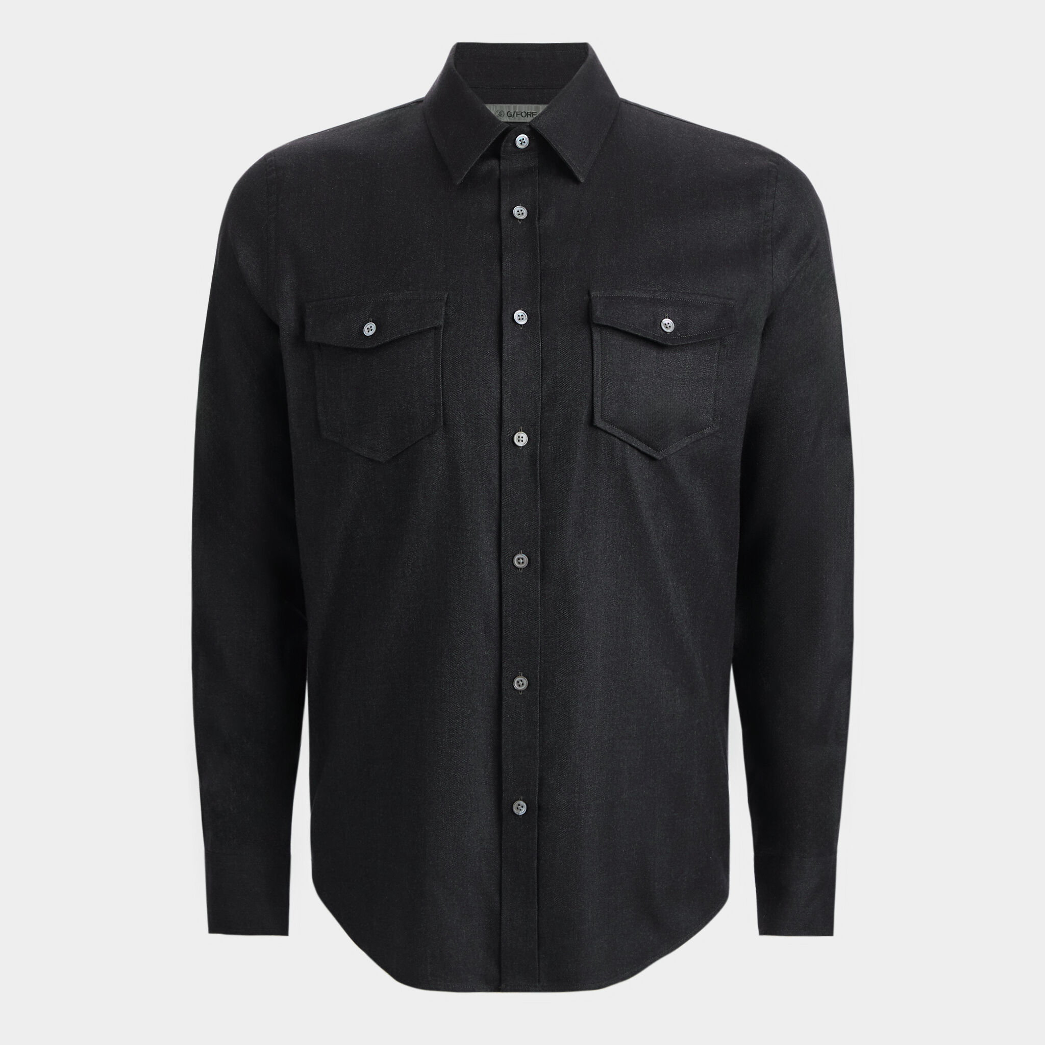 HERRINGBONE BRUSHED DRESS SHIRT