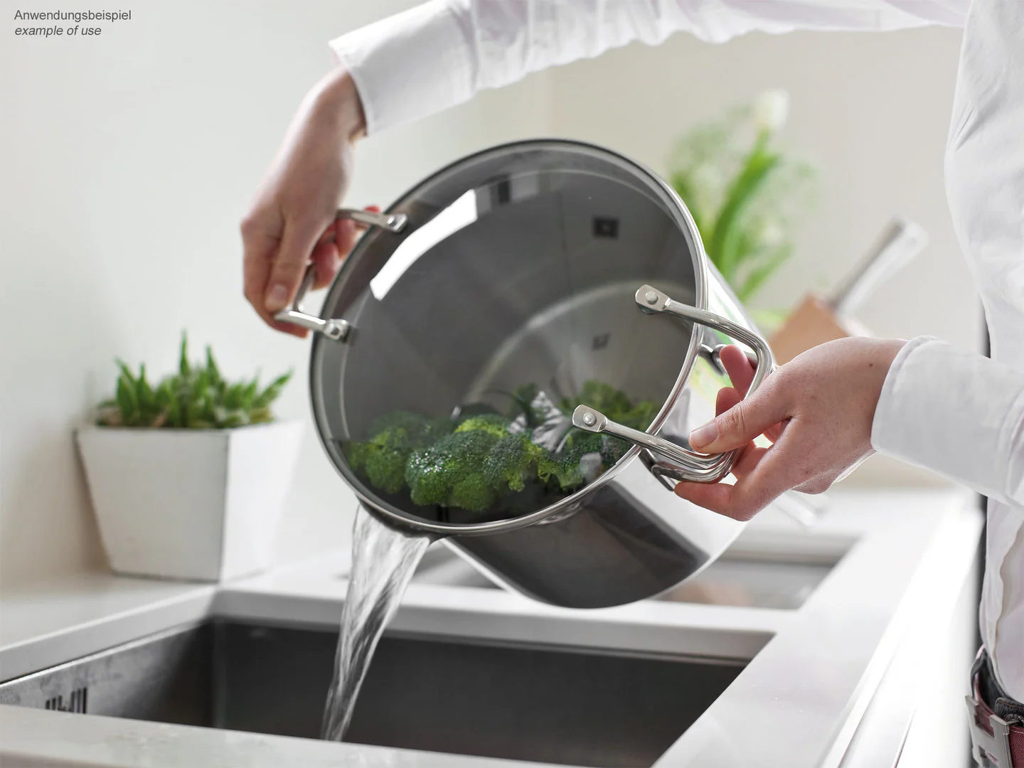 BEKA Abgießtopf EMPORO 24 cm 7,6L mit Abgießdeckel