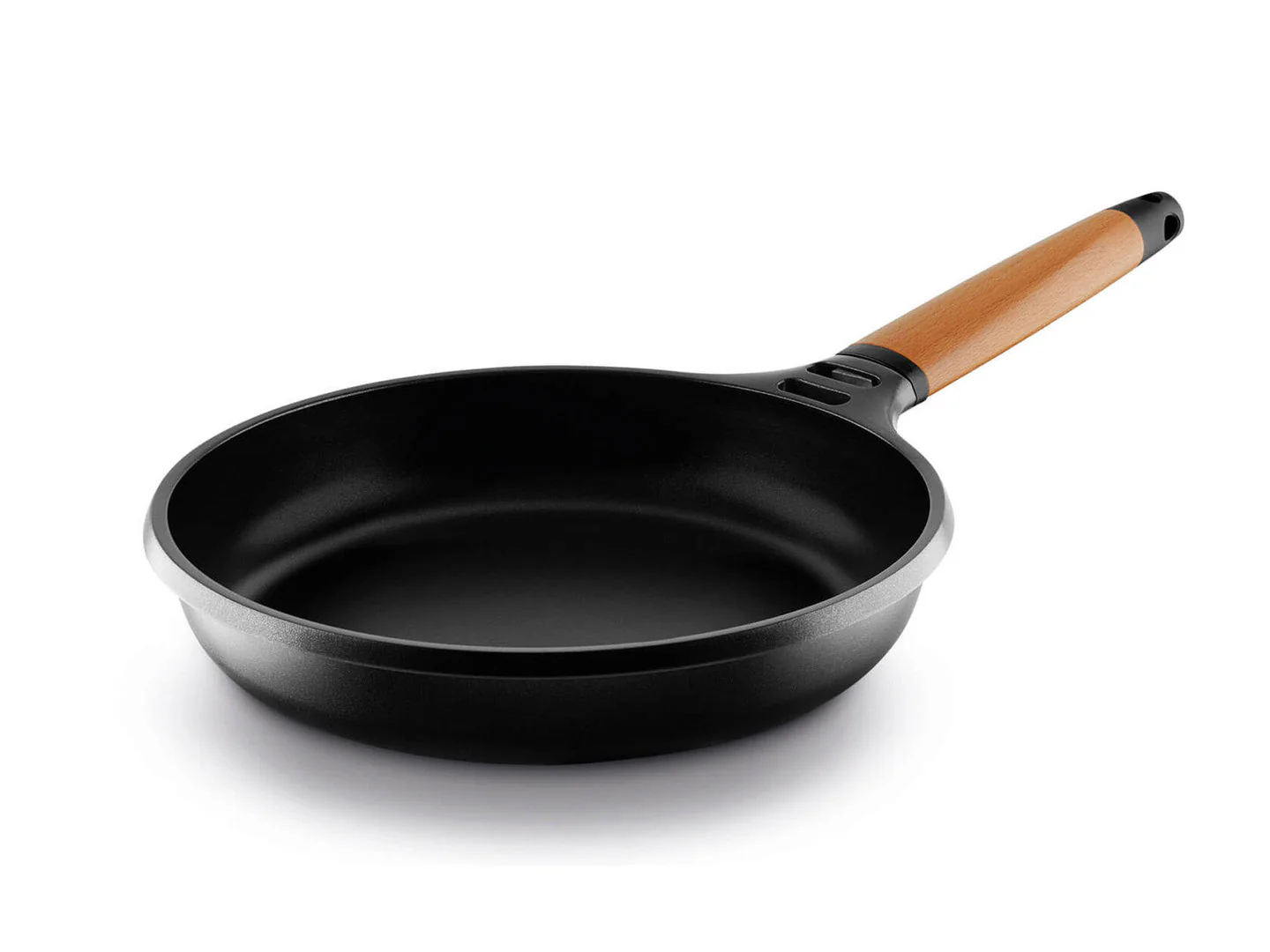 CASTEY Aluguss Bratpfanne CLASSIC 24 cm mit abnehmbarem Holzgriff, geeignet für Induktion