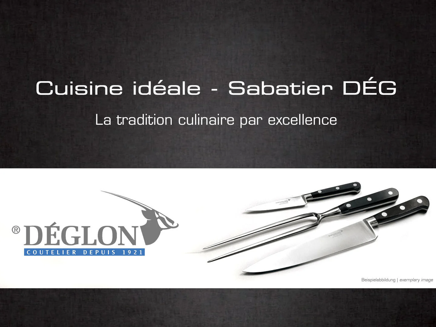 DÉGLON Ausbeinmesser CUISINE IDÉALE Sabatier Dég 13 cm geschmiedet