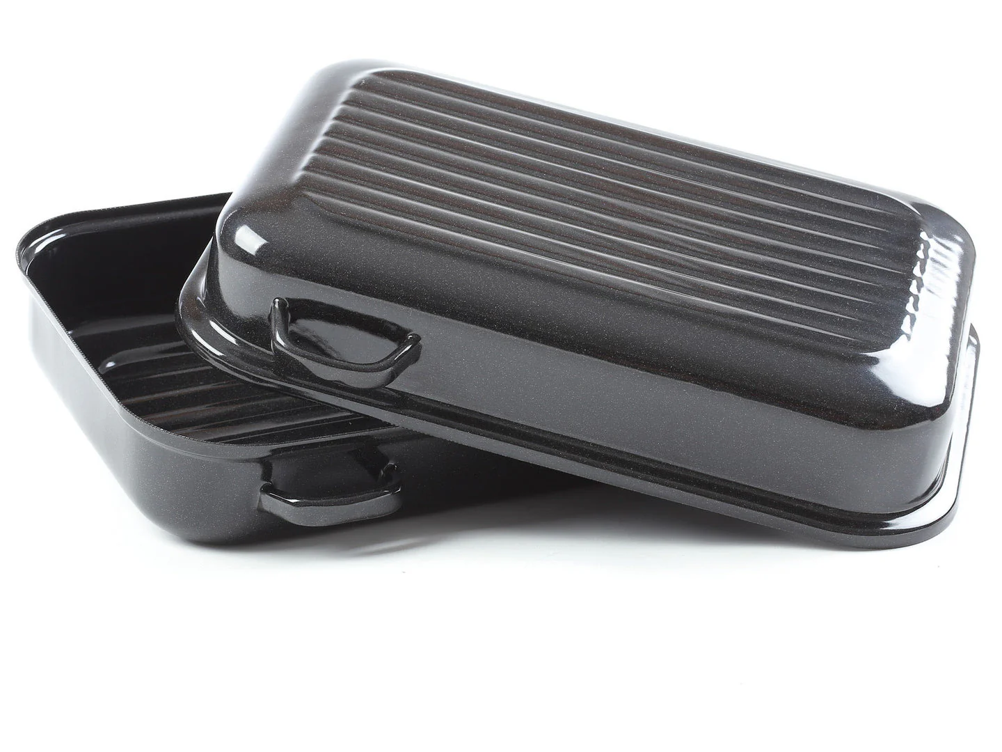 BELIS Stahl-Emaille Br?ter rechteckig mit Deckel