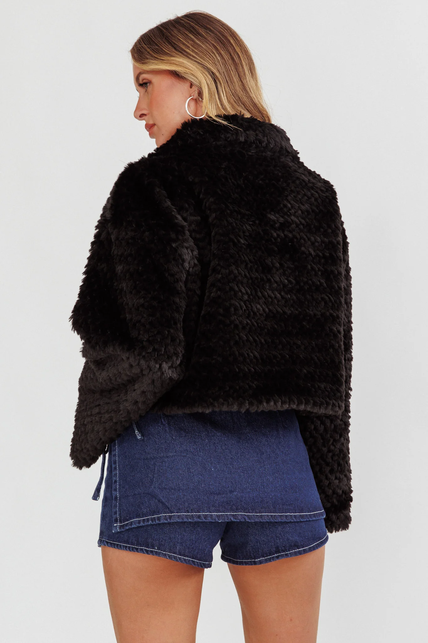 Margeaux Faux Fur Jacket Black