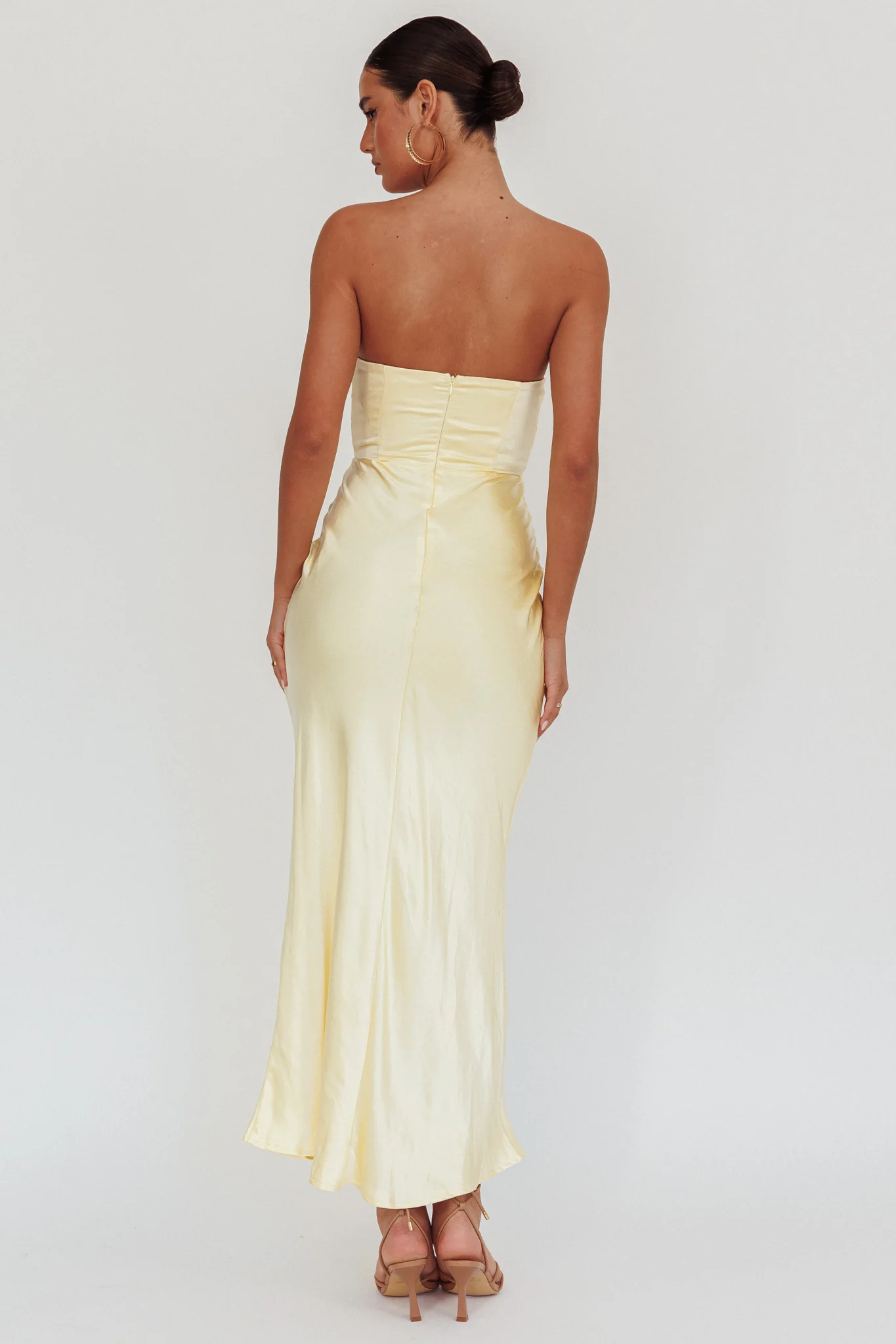 City Of Stars Strapless Maxi Dress Butter