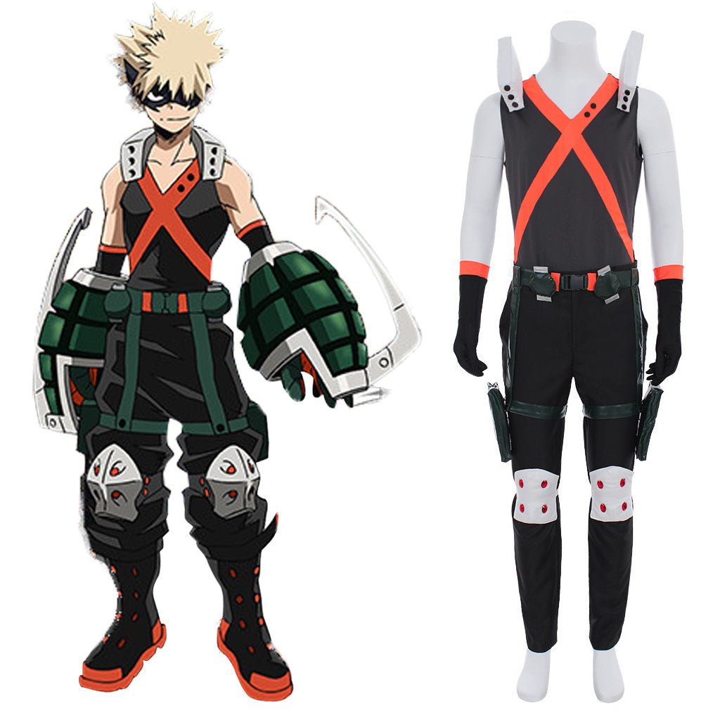 My Hero Academia Katsuki Bakugou Cosplay Kostüm Vollständiges Set - Explosiver Helden Stil
