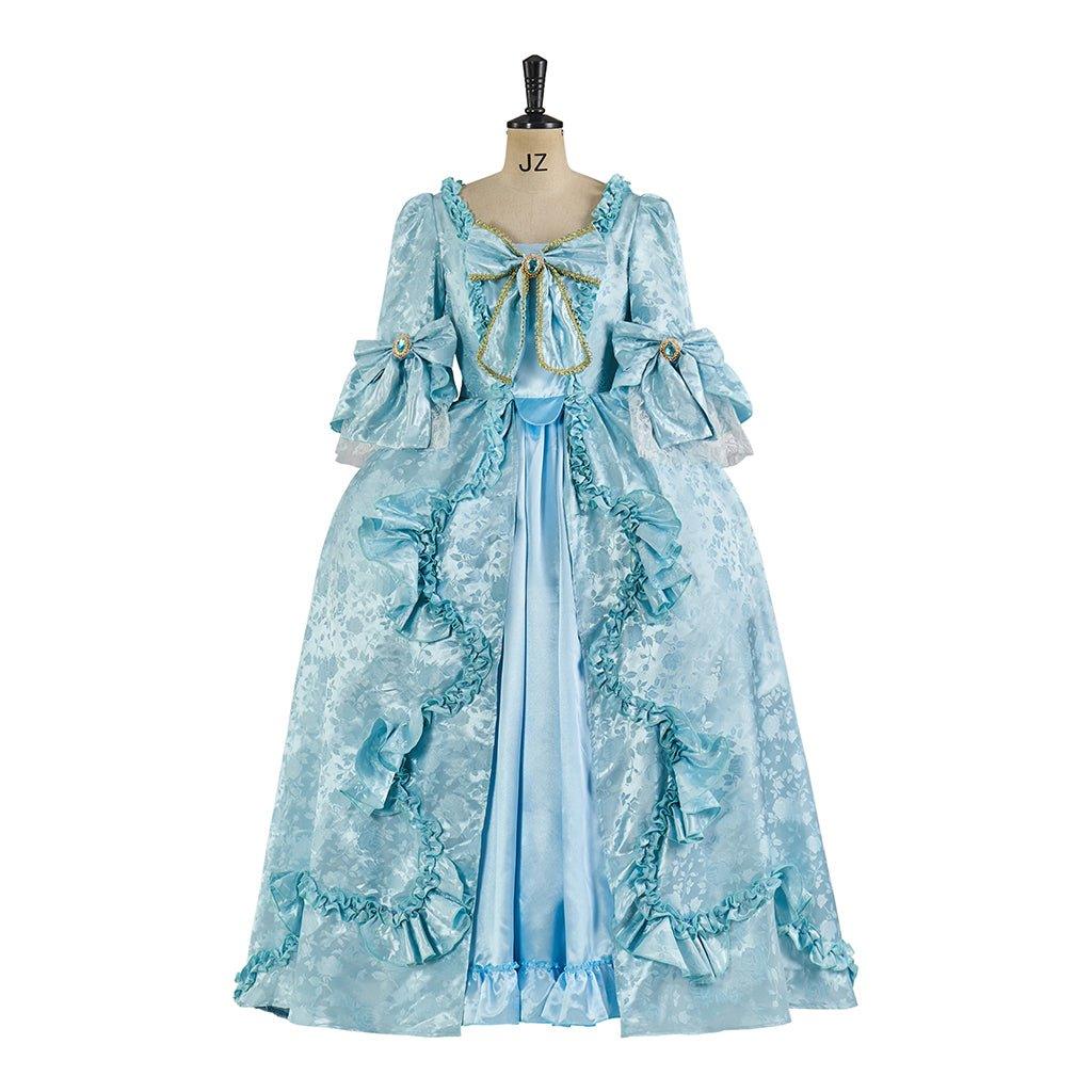 Himmelblaues Marie Antoinette Rococo Ballkleid | Gotisches Viktorianisches Kostüm für Frauen