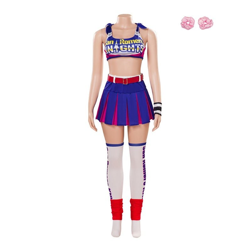 Juliet Starling Cosplay Kostüm - Lollipop Chainsaw Top und Rock Set für Frauen und Mädchen