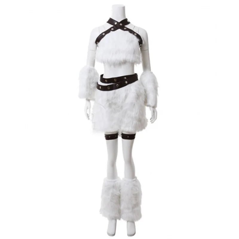 LOL Kitty Cat Katarina Cosplay Kostüm Weißer Kampfanzug für erwachsene Frauen Halloween Karneval Party Outfit