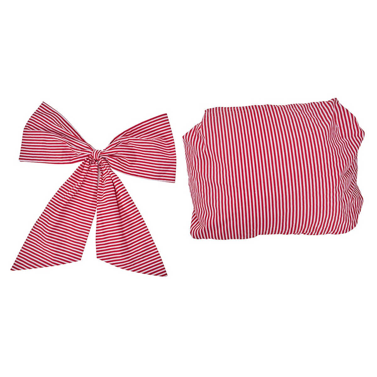 Viktorianisches rot gestreiftes Kleid – Elegantes Cosplay-Kostüm für Anime- & Gothic-Liebhaber