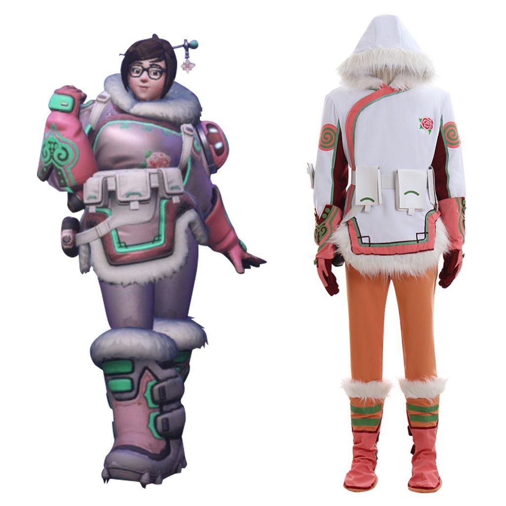 Mei Cosplay Orange Skins Kampfanzug Kostüm | Fantasievolles Spielkostüm für Fans
