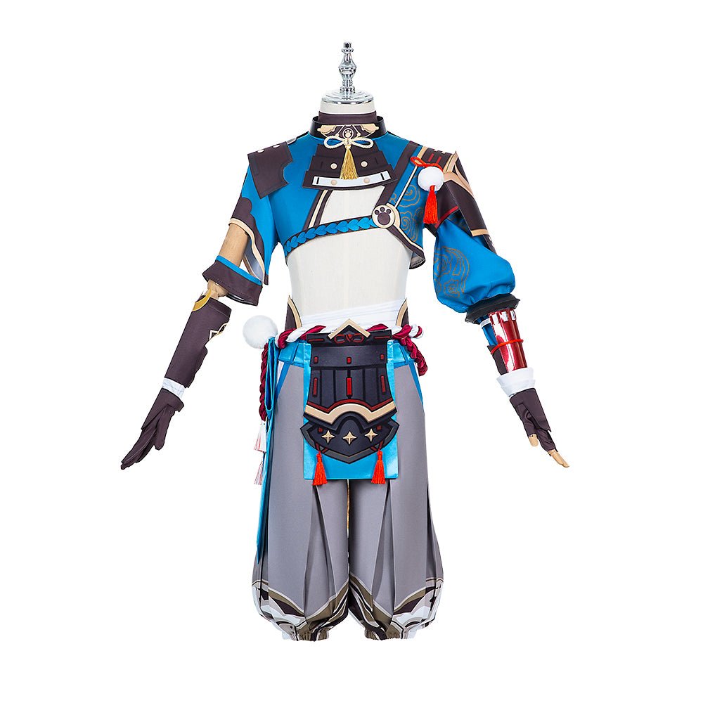 Genshin Impact Gorou Cosplay Outfit - Fuchs-Ohren Kostüm für Männer