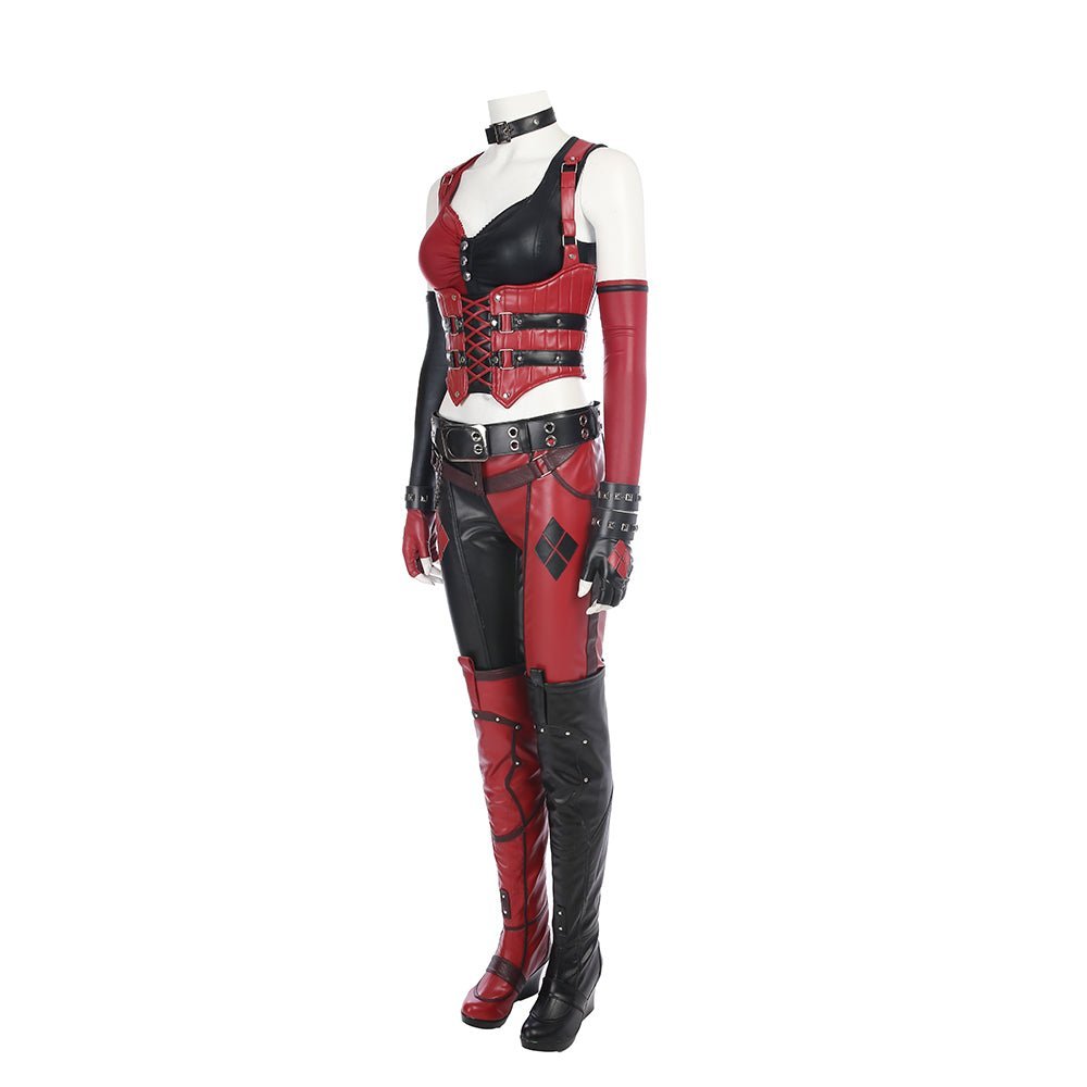 Batman: Arkham City Harley Quinn Cosplay Kostüm - Premium Qualität Spielcharakter Outfit