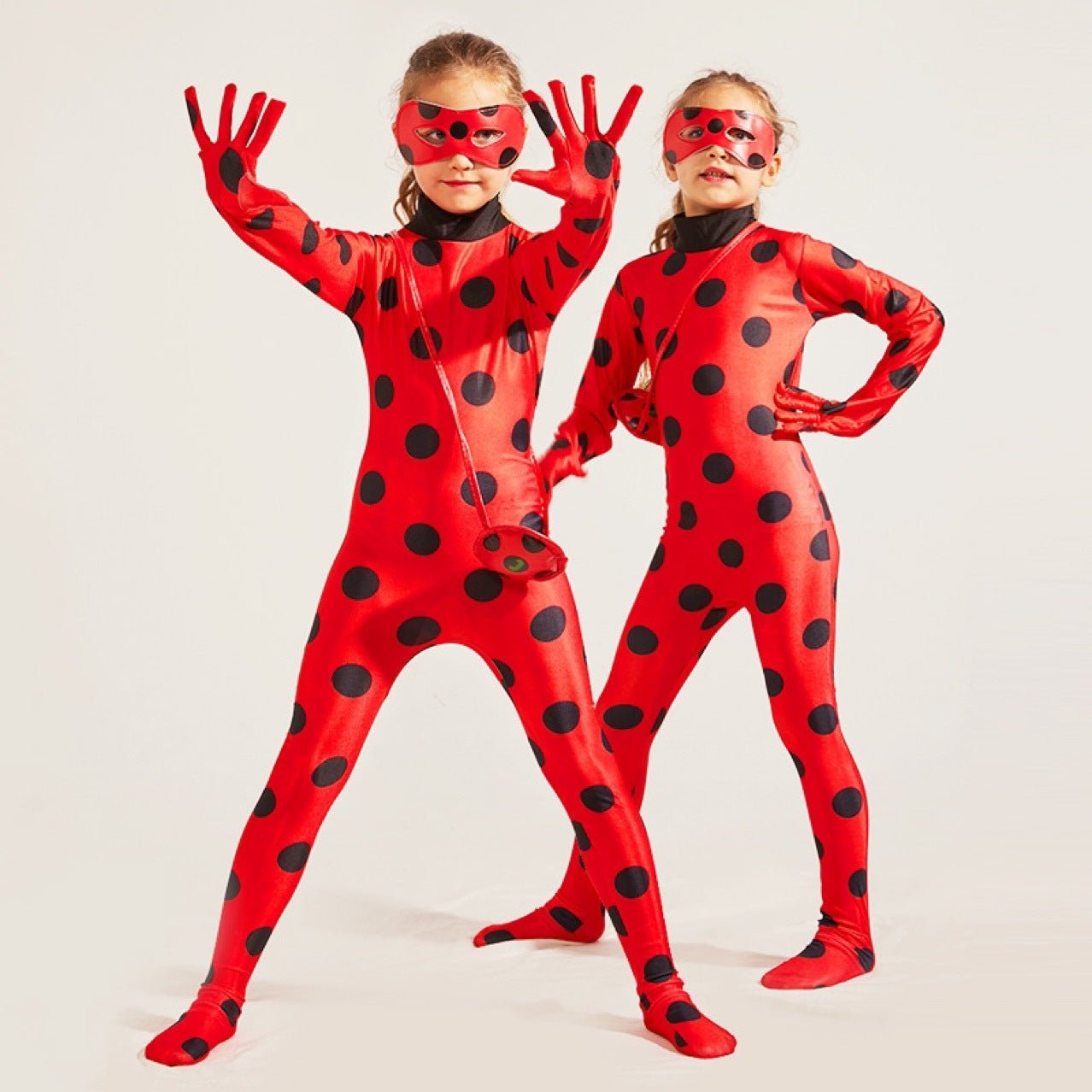 Halloween Ladybug & Cat Noir Kostüm für Kinder - Niedlicher Ladybug Onesie
