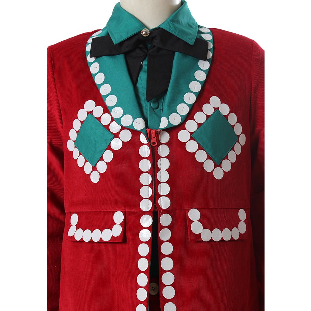 Weihnachtsrote Uniform Männer Film Cosplay Kostüm | Individuell angefertigtes Santa-inspiriertes Festtagsoutfit für Cosplay & Events