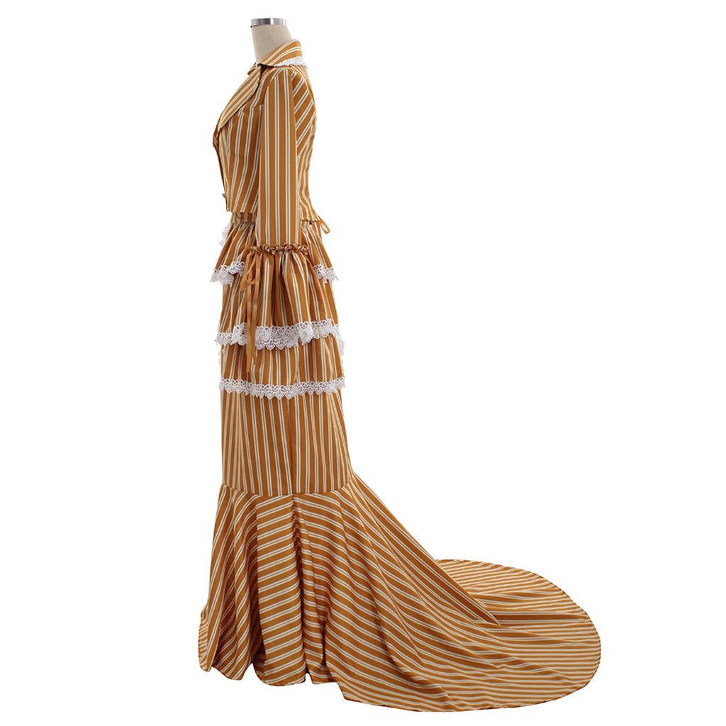 Damen Viktorianisches Steampunk Kleid Kostüm | Edwardianischer Anzug & Rock für Cosplay