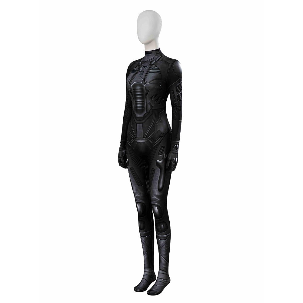 3D Cosplay Kostüm für Paul Atreides und Chani, Schwarzer Jumpsuit, Halloween Party Outfit