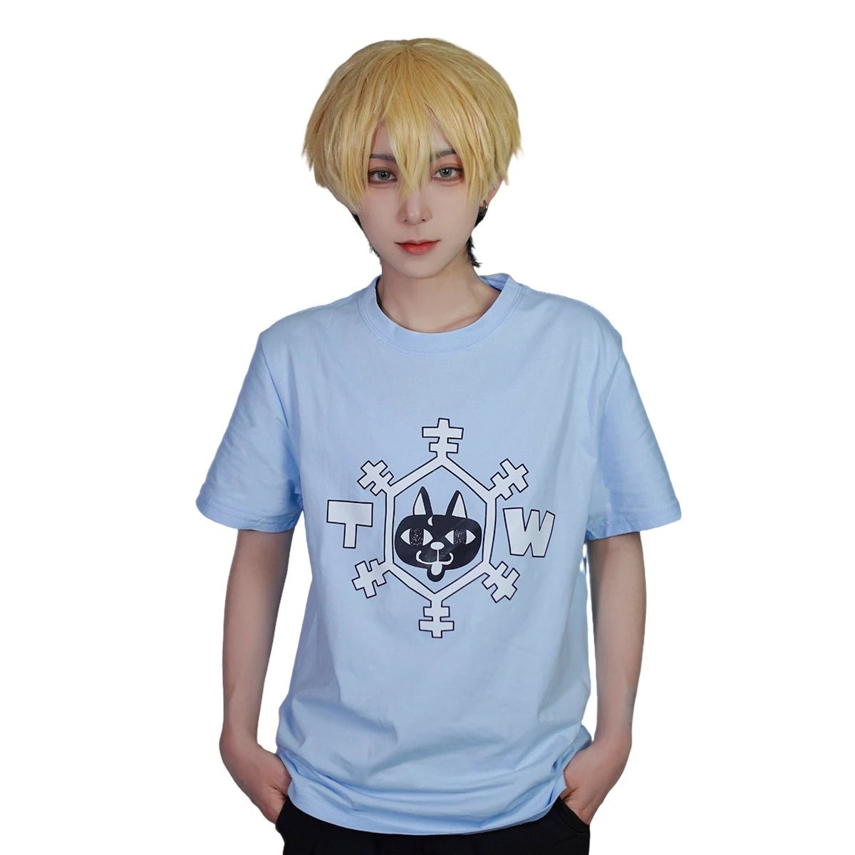 Anime Chifuyu Matsuno Cosplay Kostüm Alltagskleidung Blaue Baumwolle T-Shirt Halloween Weihnachtsgeschenk