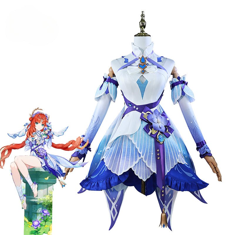 Genshin Impact Nilou Cosplay Kostüm Brise von Sabaa Nilou Halloween Party Outfit Damen Kleid Vollständiges Set Neue Haut
