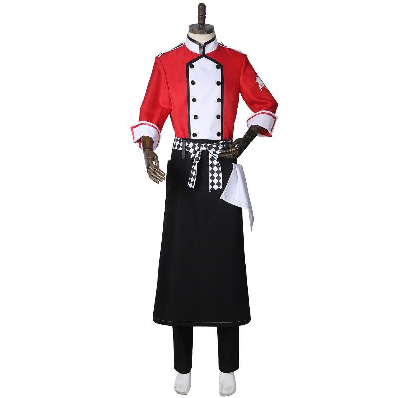 Twisted Wonderland NRC Chef Riddle Rosehearts Cosplay Kostüm Halloween Outfit Set