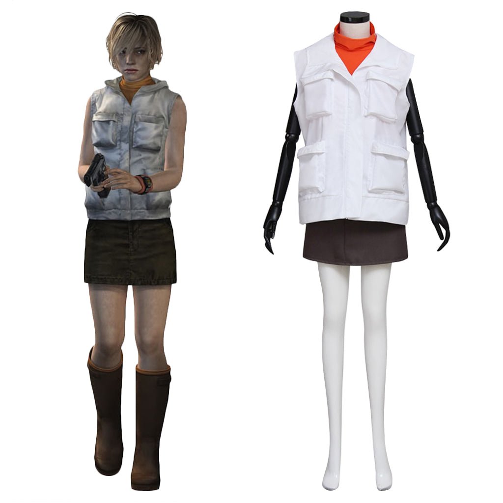 Silent Hill Heather Mason Cosplay Kostüm für Halloween – Spielgenaues Horror-Outfit