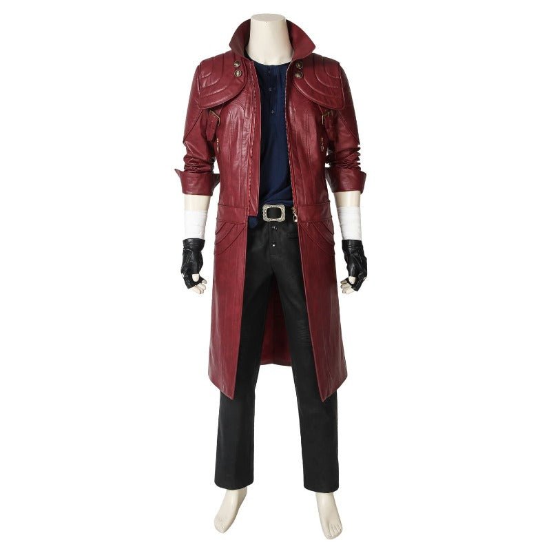 Devil May Cry 5 Dante Cosplay Kostüm Halloween Outfit mit Schuhen - Silberkönig