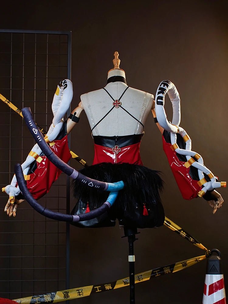 Spiel Zenless Zone Zero Nekomata Cosplay Kostüm Frauen Nekomiya Mana Katzenmädchen Rot Uniform Halloween Vollständiges Set