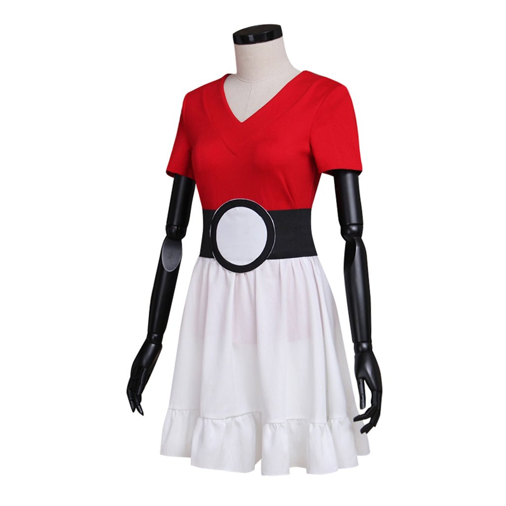 Pokémon Ball Rotes Kleid Cosplay Kostüm