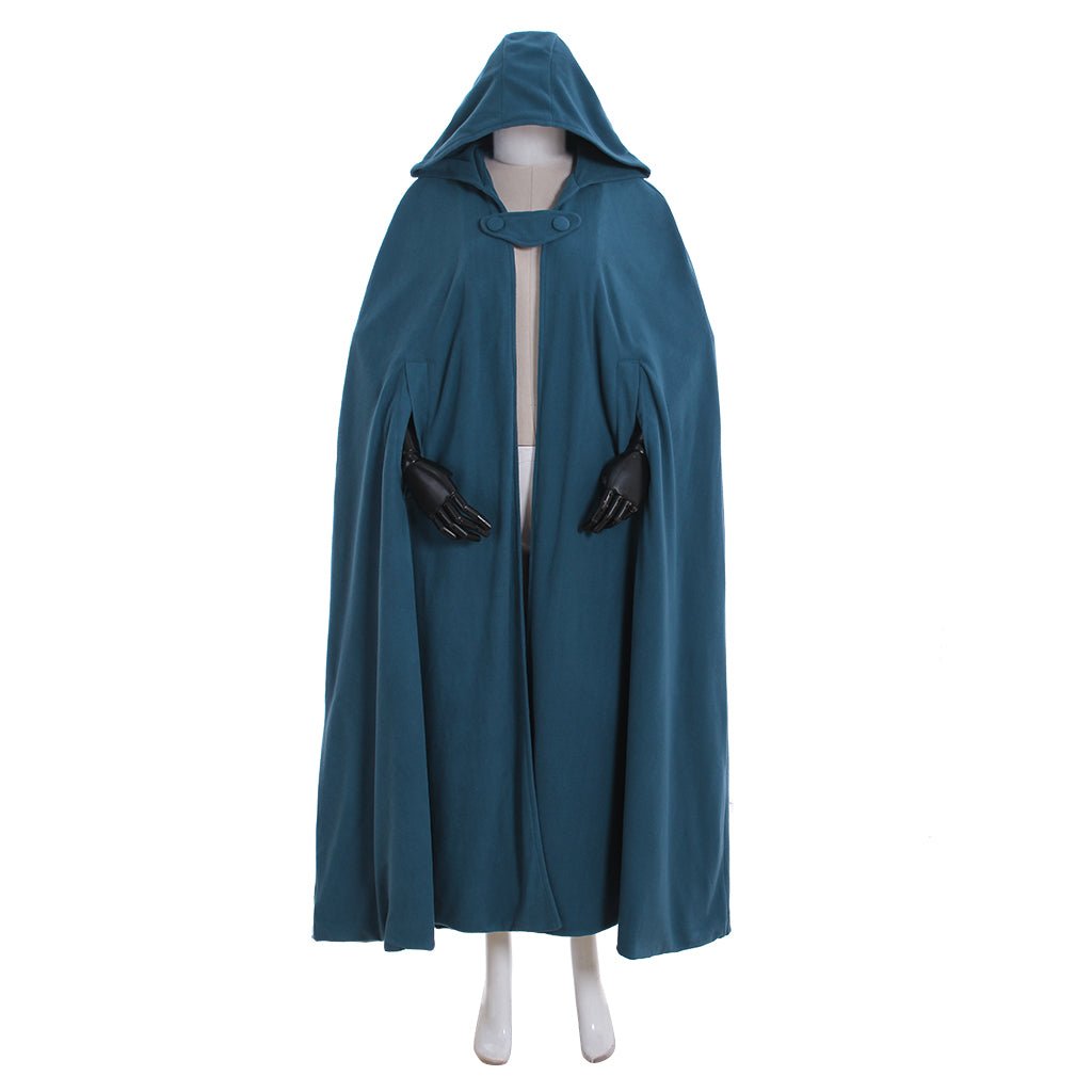 Winterumhang mit Kapuze Gothic Cape für Frauen Plus Größe Offene Vorderseite Trenchcoat für Cosplay Anime und Alltag