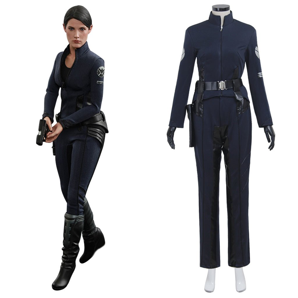 Avengers Agents of SHIELD Maria Hill Cosplay Kostüm - Stellvertretender Direktor Uniform für Erwachsene