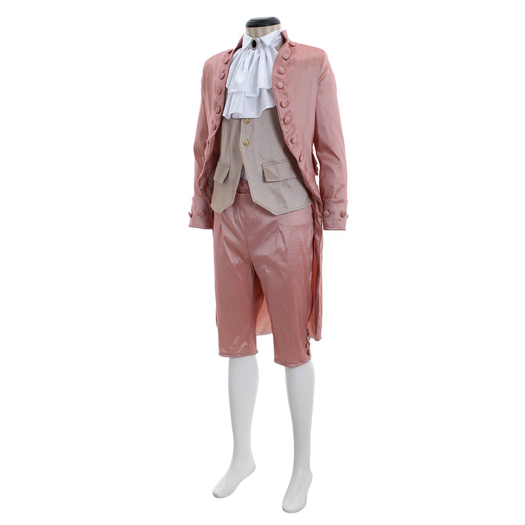 Männer Rosa Vintage Hofanzug - Britischer Stil Europäischer Prinz Cosplay Kostüm | Silberkönig Mittelalter Serie