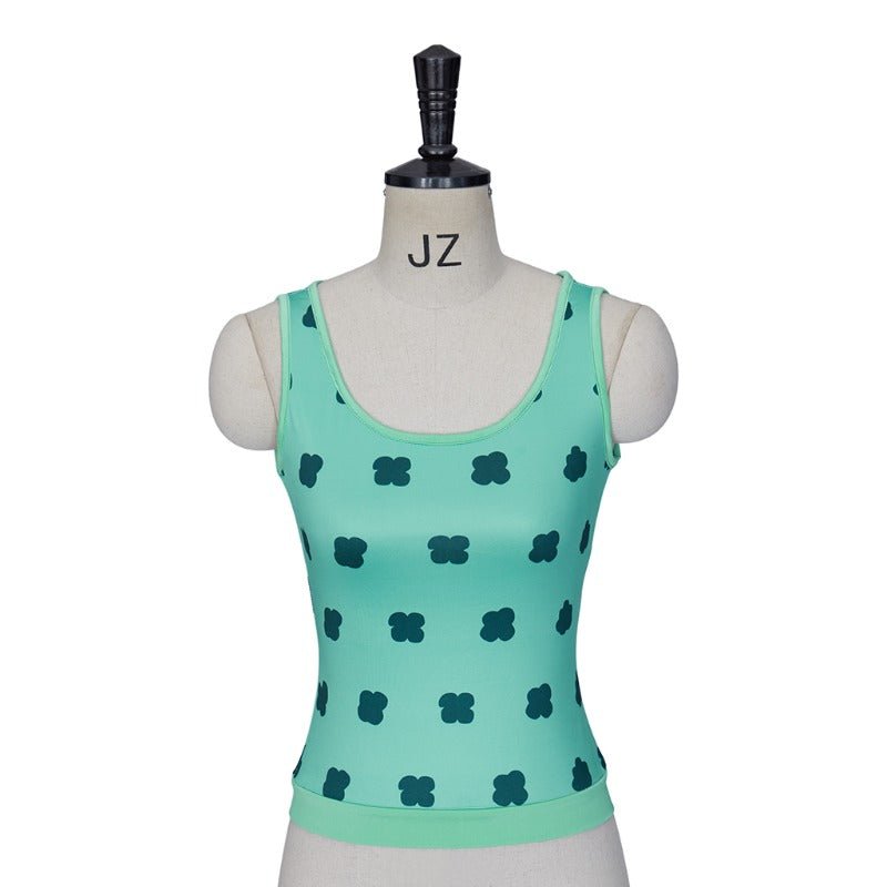 Lebendige Version Nami Cosplay Grüne Weste Tanktop für Frauen - Anime Kostüm für Halloween