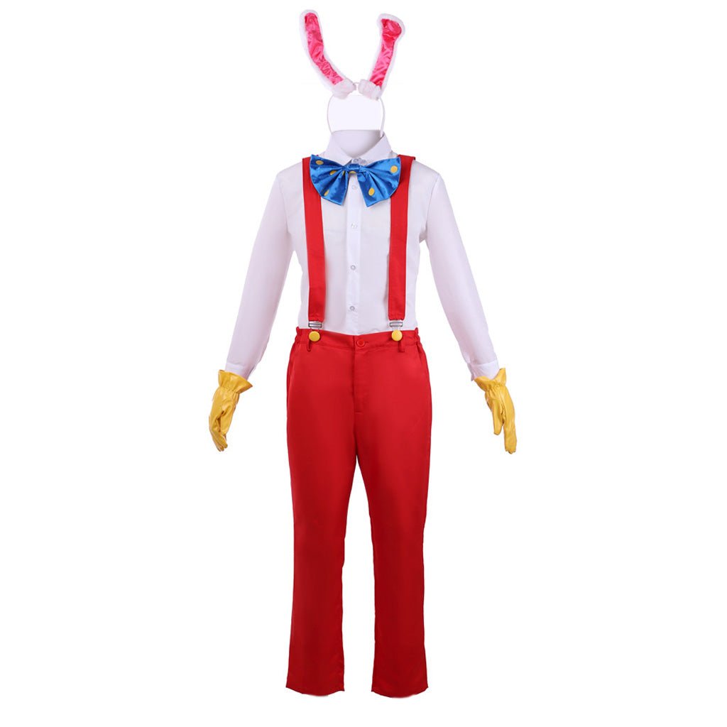 Roger Rabbit Cosplay Kostüm Erwachsene - Lustiges Cartoon Hasen Outfit