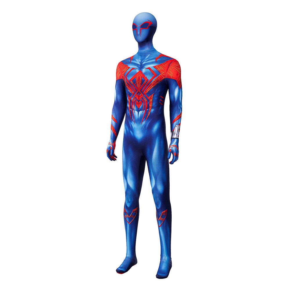 Upgraded 2099 Spiderman Muskel Bodysuit Cosplay Kostüm Halloween Jumpsuit Anzug