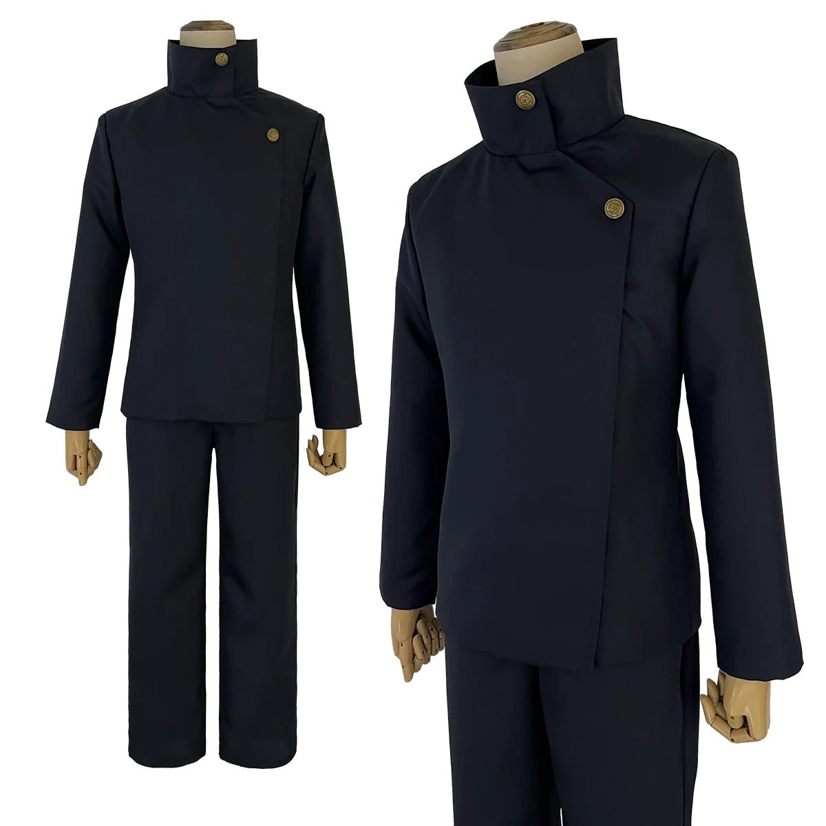 JJK Manga Anime Fushiguro Megumi Cosplay Kostüm Perücke Dunkelblaue Jacke Hose