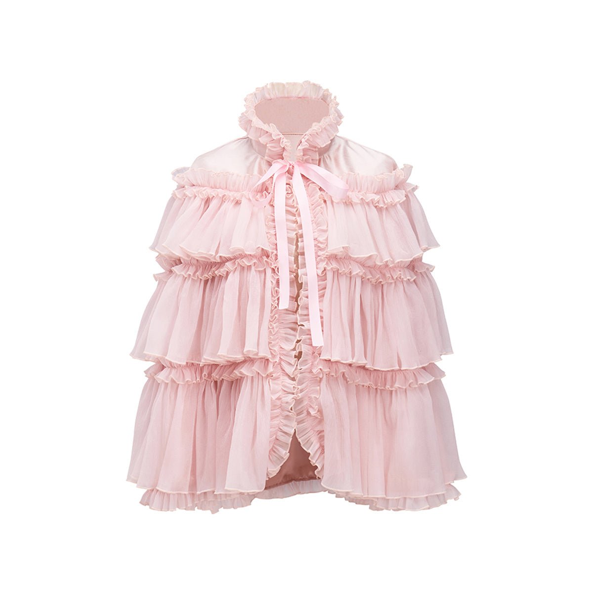 Rosa mittellanger Umhang Cosplay Kostüm