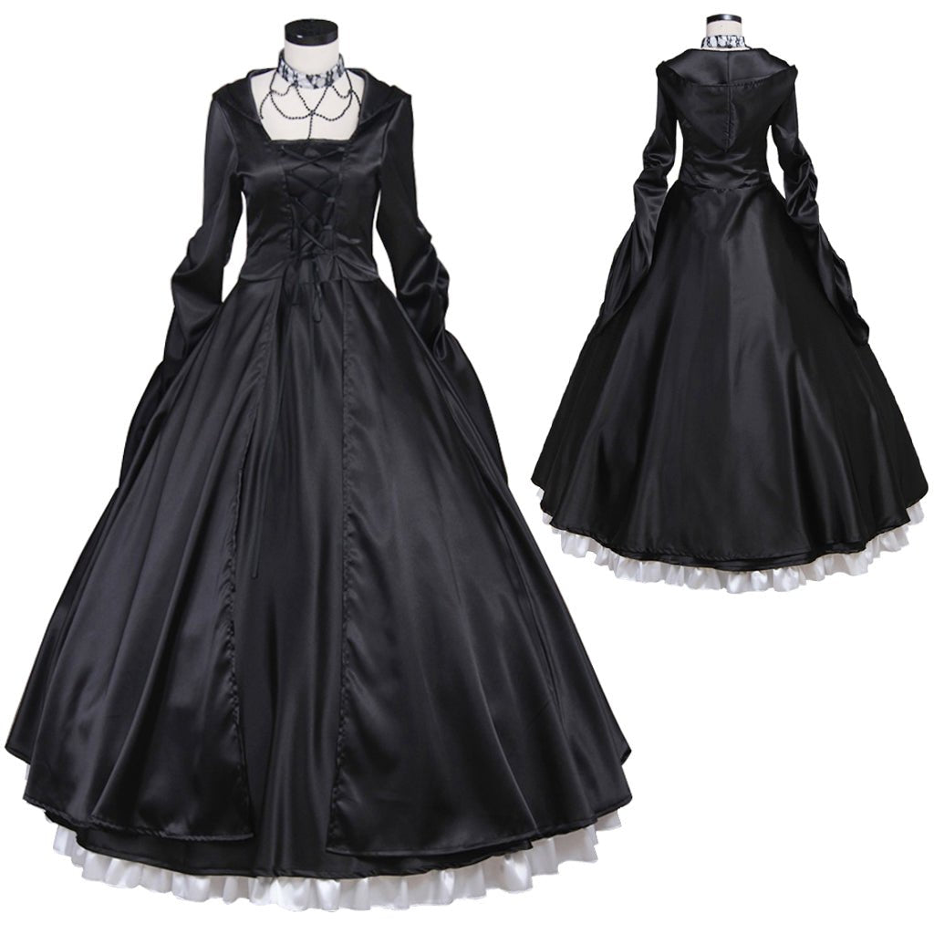 Viktorianisches Ballkleid für Damen | Gothic Vampir Renaissance Kostüm