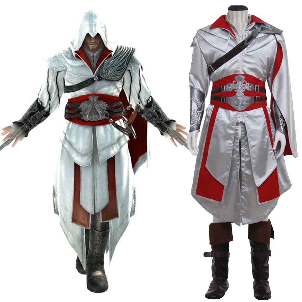 Heißes Creed Komplettset Mit Schuhen - Ezio Assassins Connor Outfit für Rollenspiele