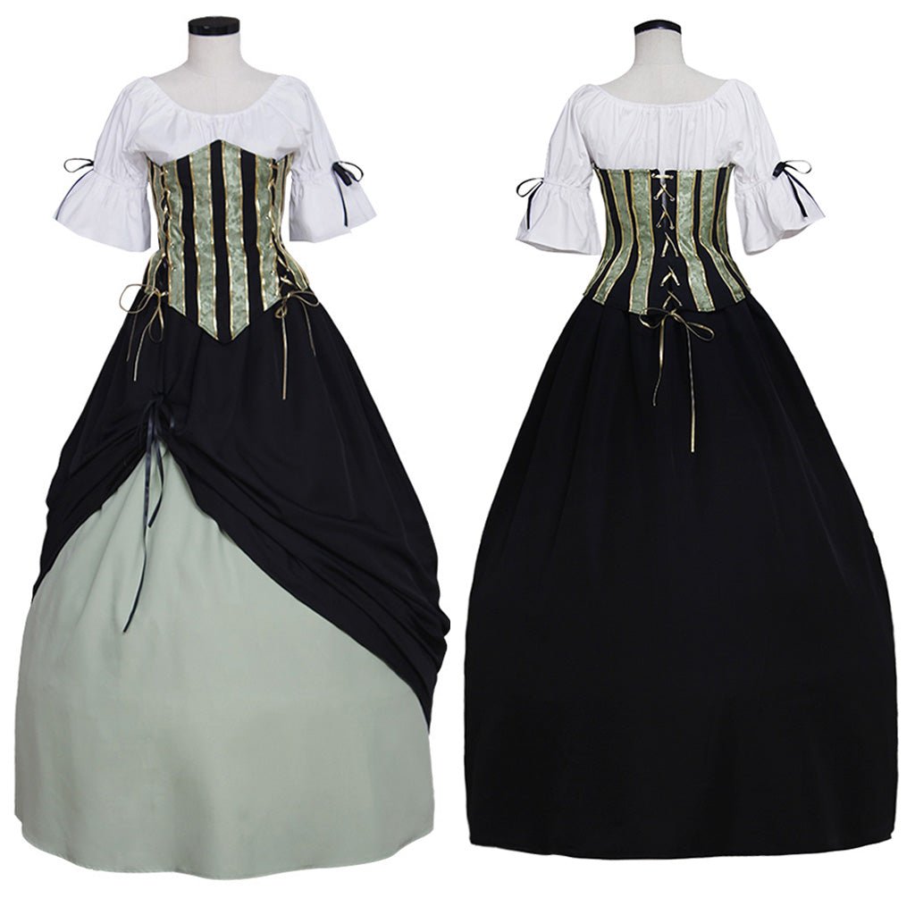 Vintage Mittelalter Viktorianisches Renaissance Kleid für Frauen