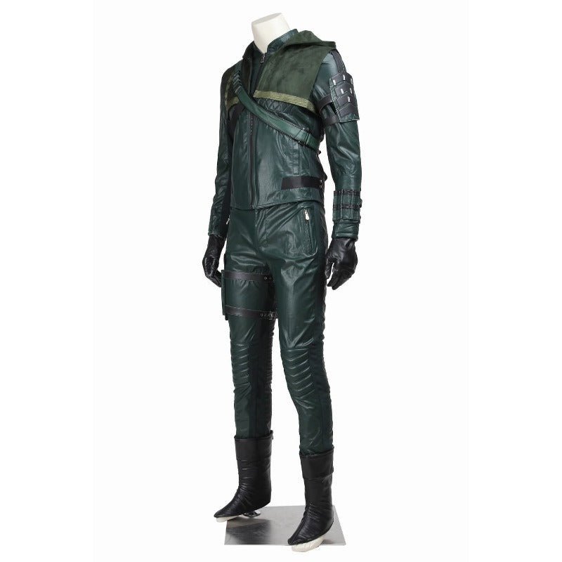 Green Arrow Cosplay Zubehör Set – Maske, Handschuhe, Holster, Gürtel, Tasche