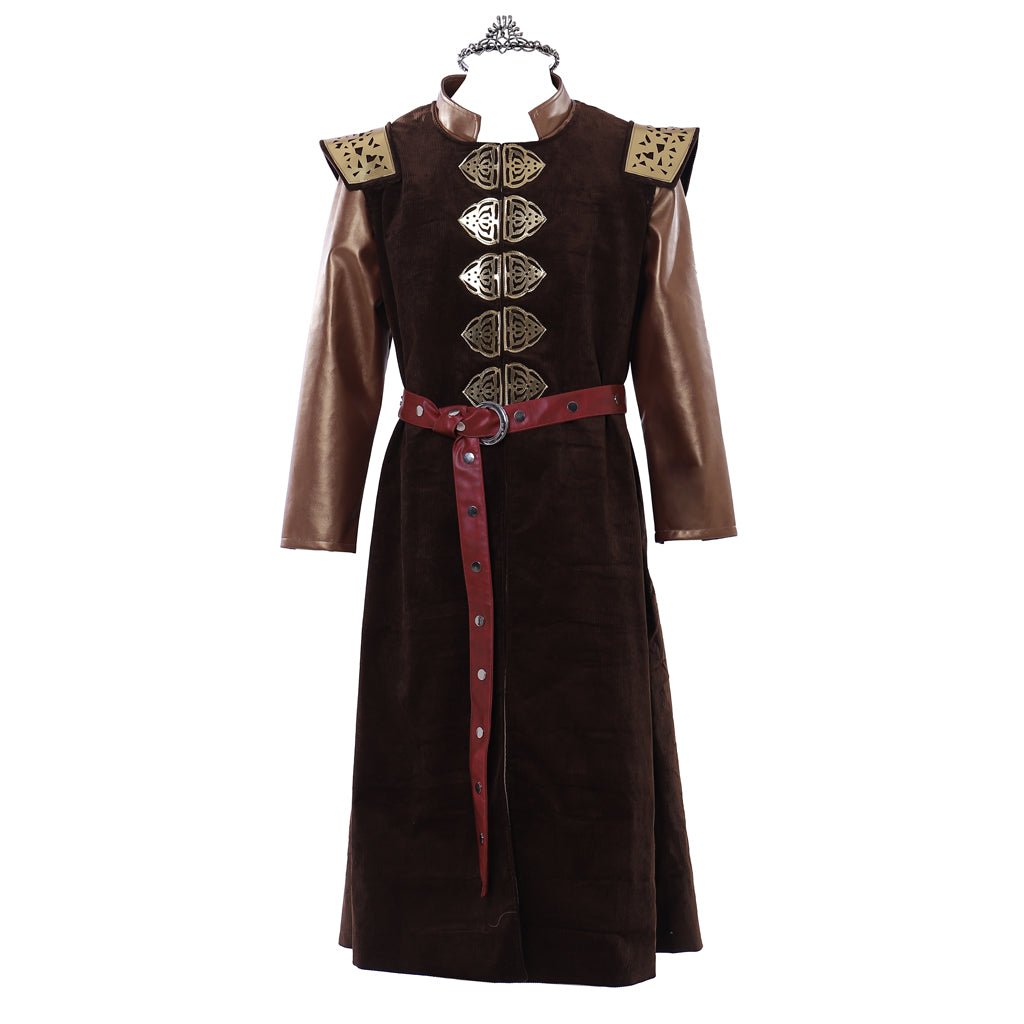 Film König Robert Baratheon Mittelalterliches König Cosplay Kostüm Outfit mit Krone Halloween Karneval Anzug