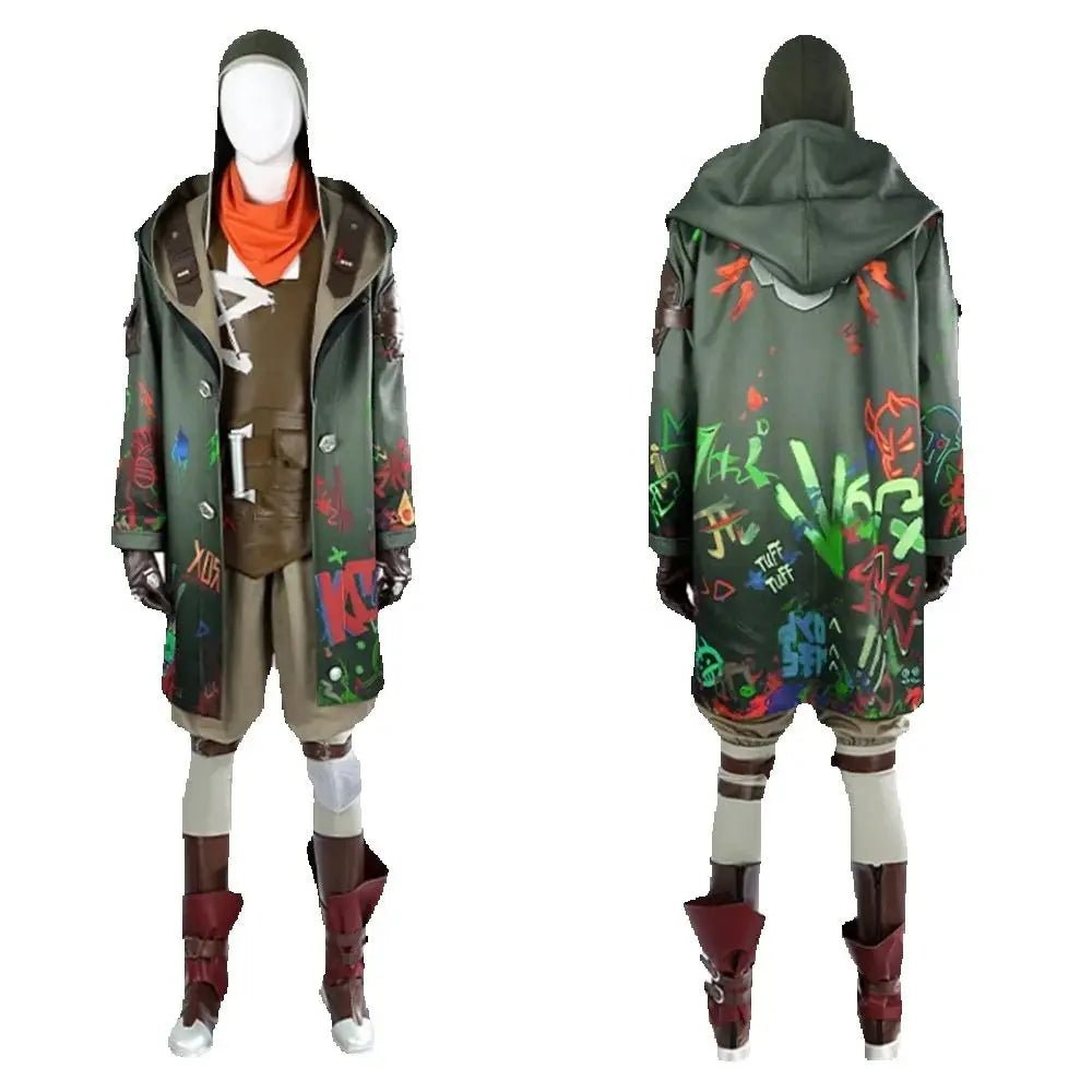 LOL Die Schlacht der zwei Städte 2 Ekko Arcane Cosplay Kostüm Männer Kampfanzug Volles Set Halloween Karneval Party Outfits