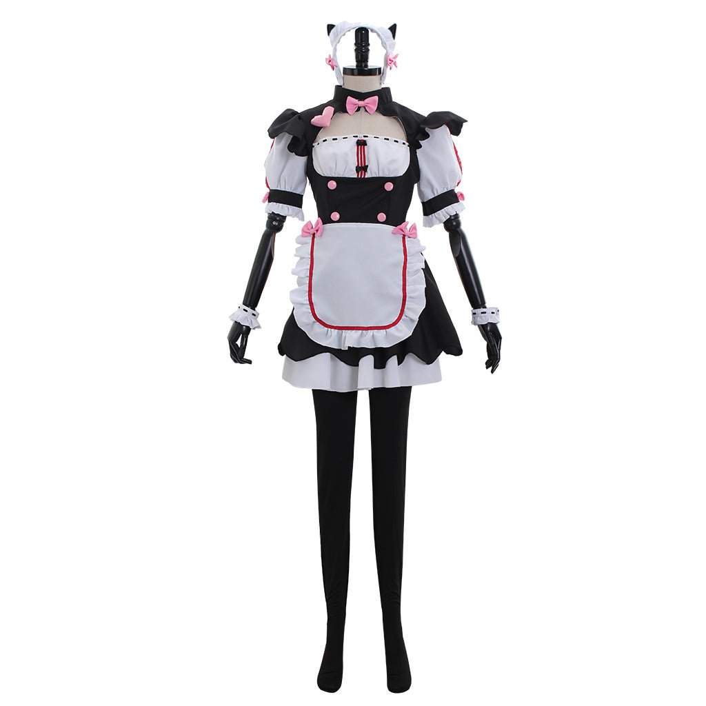 Nekopara Chocolat Maid Kleid Anime Outfit für Cosplay