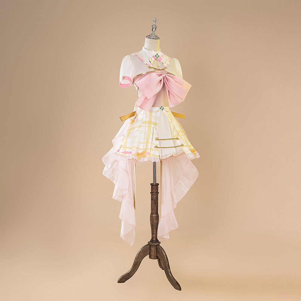VTuber Ace Taffy Cosplay Kostüm - Rosa Kleid Set für Virtual Idol Fans