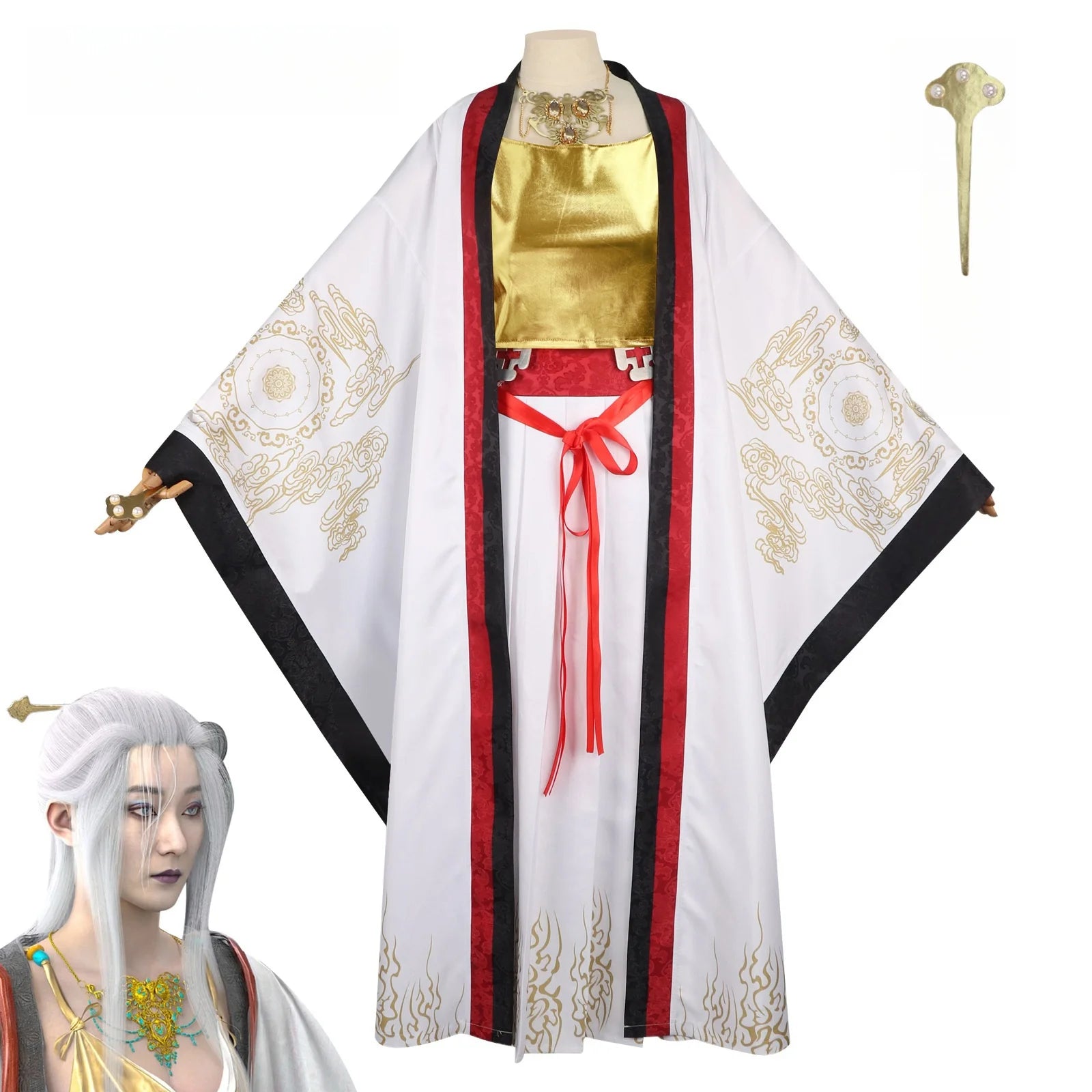Black Myth Wukong Tieshangongzhu Cosplay Kostüm | Anime-inspiriertes Bühnenoutfit für Halloween & Partys