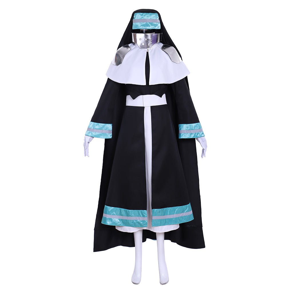 Fire Force Iris Nonnen Kostüm - Hochwertiges Anime Nonnen Outfit für Cosplay, Halloween und Events