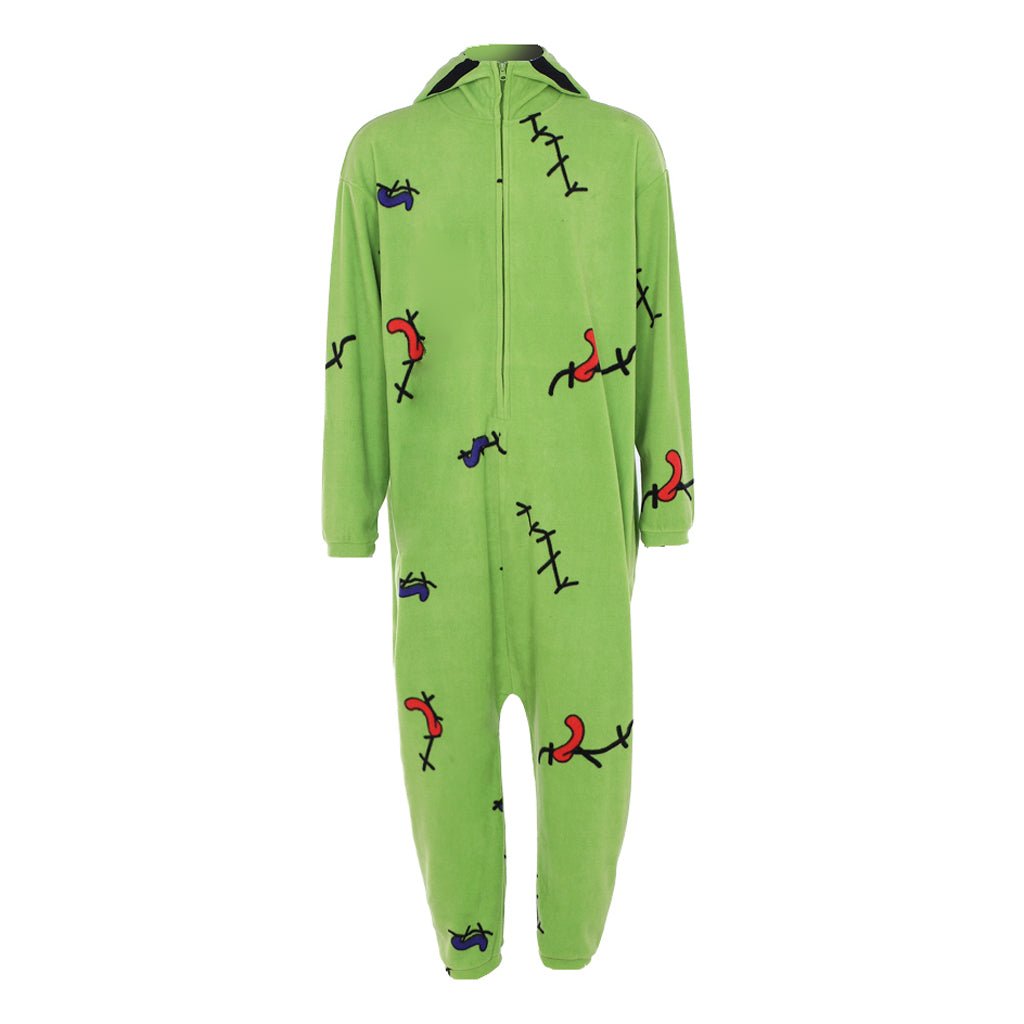 Nightmare Before Christmas Oogie Boogie Cosplay Kostüm Kigurumi Overall - Weich & Gemütlich für Halloween, Conventions und Events!