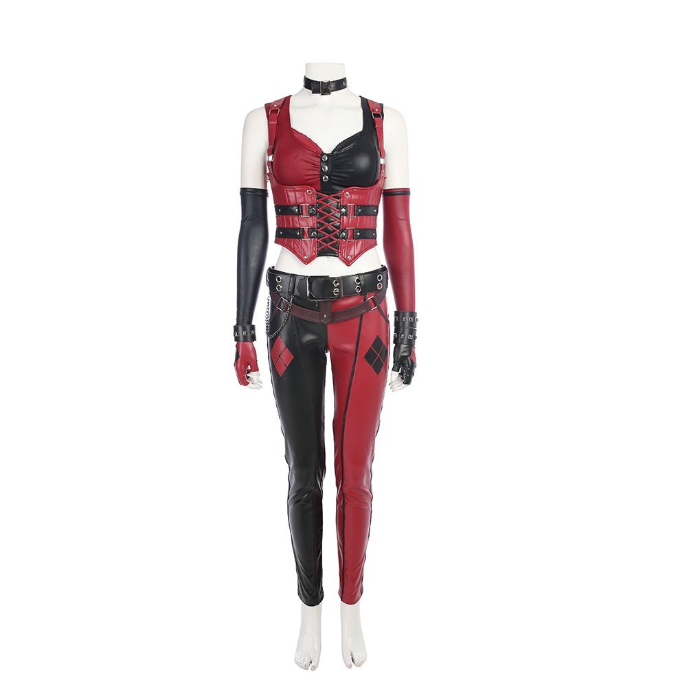Batman: Arkham City Harley Quinn Cosplay Kostüm - Premium Qualität Spielcharakter Outfit