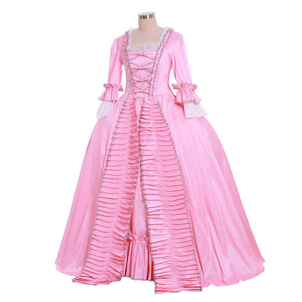 18. Jahrhundert Marie Antoinette Kolonial Rococo Ballkleid Sackrücken Kleid Kostüm | Viktorianisches Vintage Prinzessinnenkleid